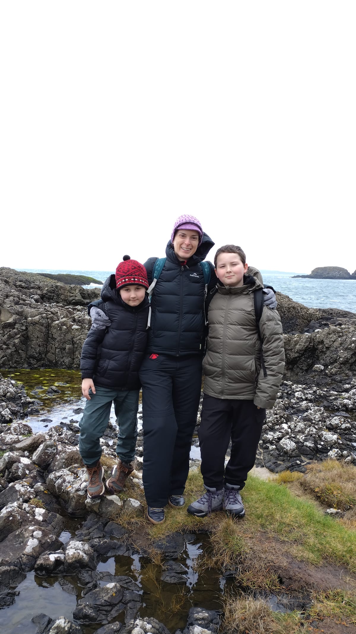 Ballintoy Harbour (i.e. the Iron Islands) and onwards