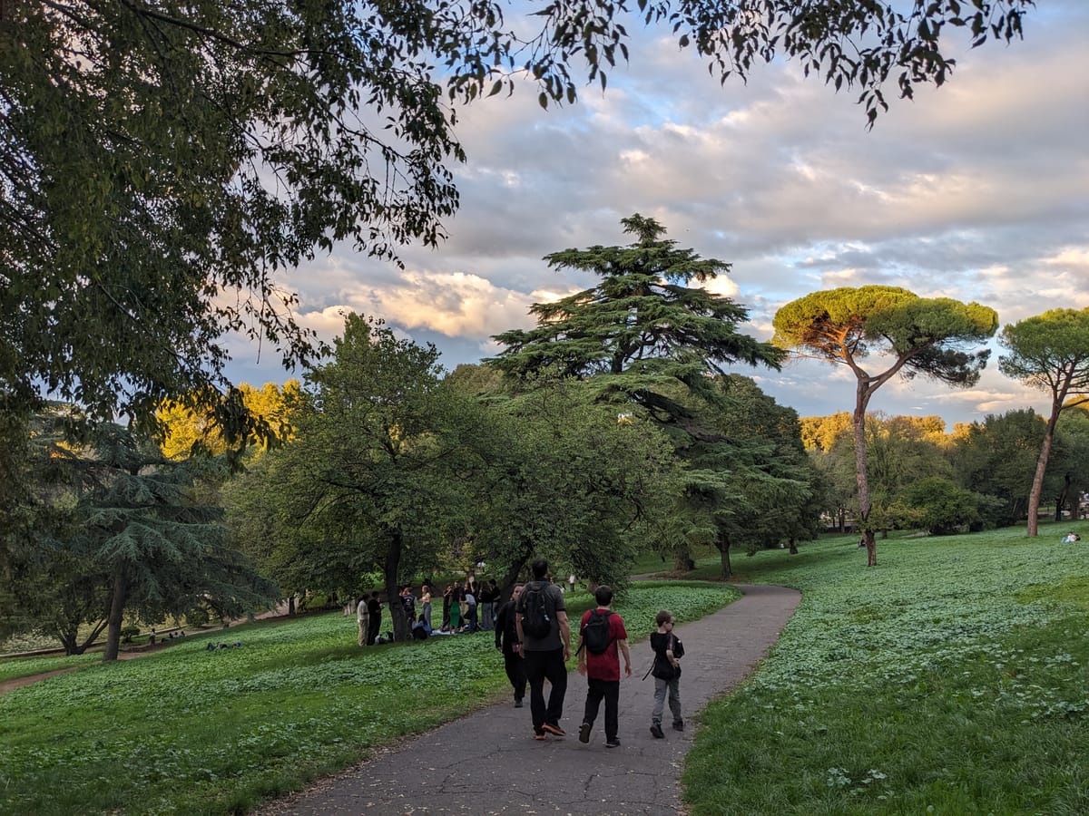 Sunday afternoon in Rome