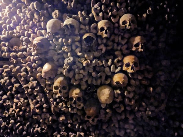 Back underground... at the Paris Catacombs